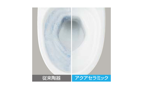 トイレの汚れが、ツルンっと落ちる